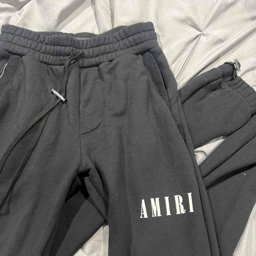 amiri black sweat pants